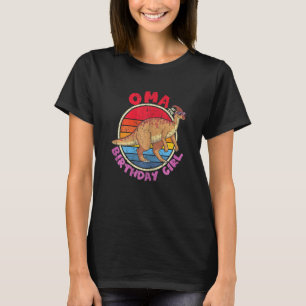 T-shirt Filles Fille Anniversaire I Oma I Parasaurolophus