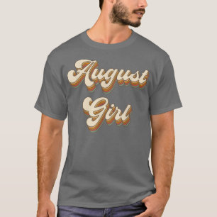 T-shirt Filles Filles Boho Vintage Août Fille mignonne Enf