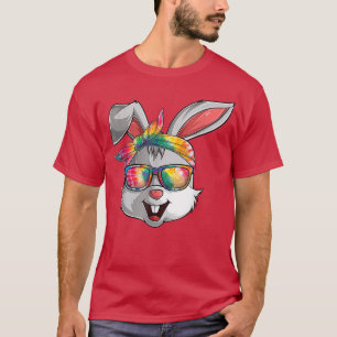 T-shirt Filles Filles Femme Enfants Bunny Visage Tie Tee G
