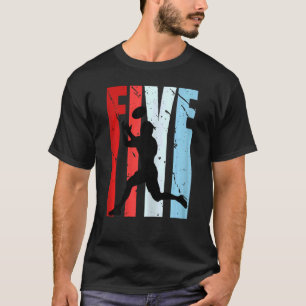 T-shirt Filles Filles Football Américain 5e anniversaire F