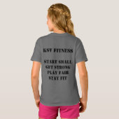 T-shirt filles fitness KSV (Dos entier)
