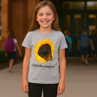 T-Shirt Filles Fleur Jaune Tournesol