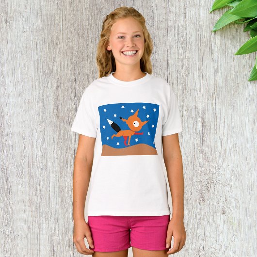 T-Shirt Filles Fox Et Stars