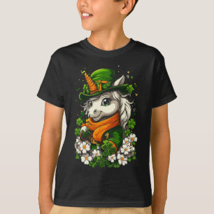 T-shirt Filles Garçons Enfants Leprechaun St Patricks Da