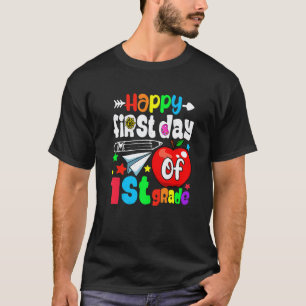 T-shirt Filles Garçons Heureux Premier Jour De Première An