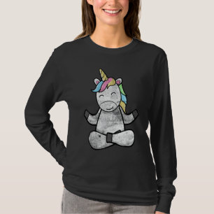T-shirt Filles Garçons Mignon Licorne Yoga Licornes Cours