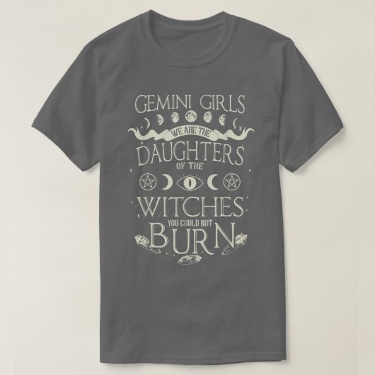 T-shirt Filles Gemini Nous Sommes Les Filles Des Sorcières (Design devant)