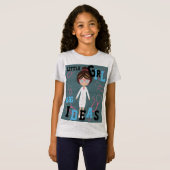 T-Shirt FILLES GRANDES IDÉES Docteur Ajouter un nom Retour (Devant entier)
