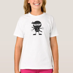 T-shirt filles guerrières en colère Ninja