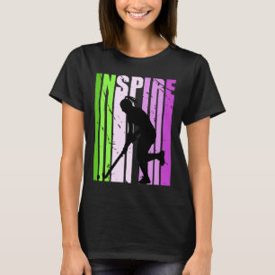 T-shirt Filles Hockey Inspirer Anniversaire Couleur Fan Fi