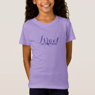 T-Shirt Filles Israël Top Laisser Dieu Prévail