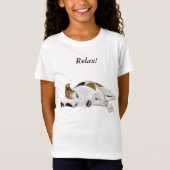 T-Shirt Filles Jack de sommeil mignon Russell (Devant)