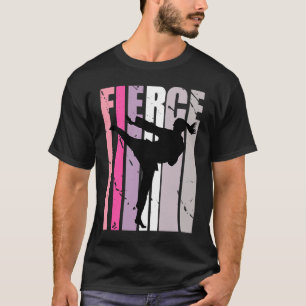 T-shirt Filles Joli Karate Fierce Anniversaire Coloré Cute