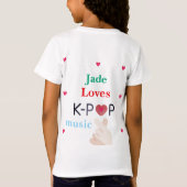 T-shirt filles K-pop (Dos)