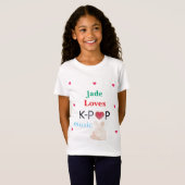 T-shirt filles K-pop (Devant entier)