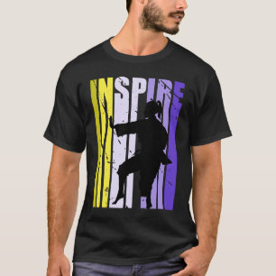 T-shirt Filles Karate Jaune Inspirer Anniversaire Couleur