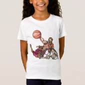 T-Shirt Filles Lancer de Hoops (Devant)