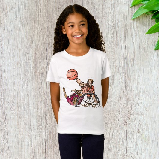 T-Shirt Filles Lancer de Hoops