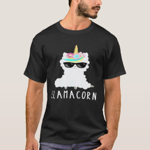 T-shirt Filles Llamacorn Lama Licorne Enfants