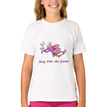 T-Shirt Filles "Loin avec les fées"