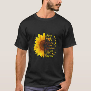 T-shirt Filles Mai Fille 1971 T 50E Cadeaux Anniversaires