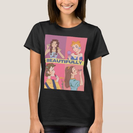 T-SHIRT FILLES MAKEUP (Devant)
