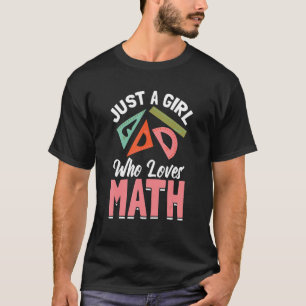 T-shirt Filles Math Vêtements Pour Math Mathématiques Geek