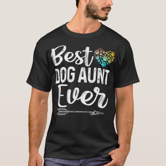 T-shirt Filles Meilleure Tante Chien Jamais Tee Fier Chien (Devant)