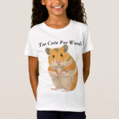 T-Shirt Filles mignonne Hamster T Chemise (Devant)