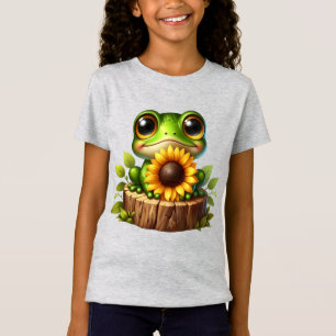 T-Shirt Filles mignonnes amoureuses de grenouilles