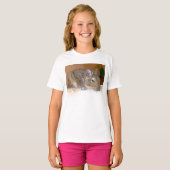 T-shirt filles mignonnes Deu relaxant (Devant entier)