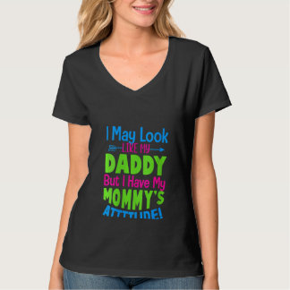 T-shirt Filles Mignonnes Je Pourrais Ressembler À Mon Papa
