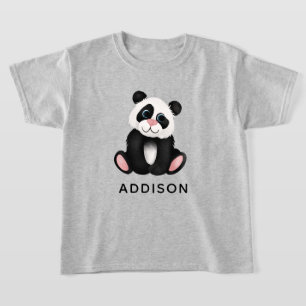 T-shirt Filles mignonnes Jungle Panda Ours