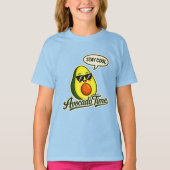 T-Shirt Filles Mignonnes Temps Avocat (Devant)