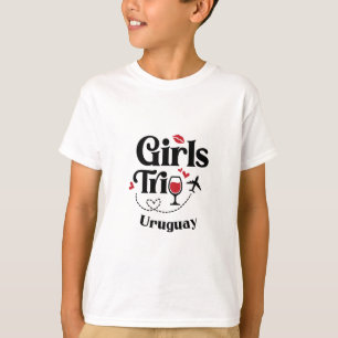 T-shirt Filles mignonnes voyage vin Uruguay Vacances