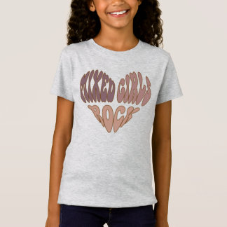 T-Shirt Filles mixtes Rock Biracial, Multicultural, Coeur