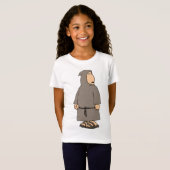 T-shirt filles moines à capuche (Devant entier)