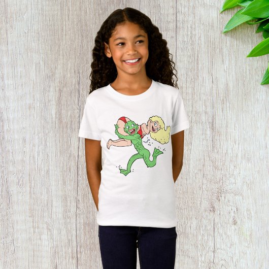 T-shirt filles monstre marais