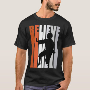 T-shirt Filles Motivationnelles Karate Femmes Croire Orang