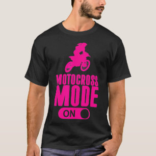 T-shirt Filles Motocross Mode Sur Vélo Dirt Cadeau