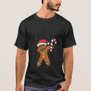 T-shirt Filles Noël Dabbing Gingerpain Homme Candy Can