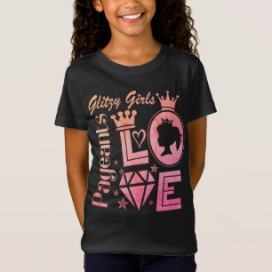 T-Shirt Filles nues, Noir, Pageant, Amour