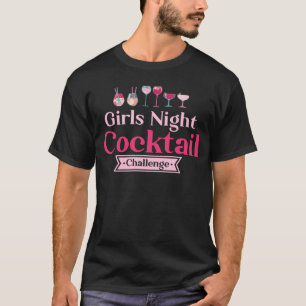 T-shirt Filles Nuit Cocktail Challenge Signature Boire Le