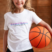 T-shirt Filles personnalisées Basketball Ajouter un nom pe