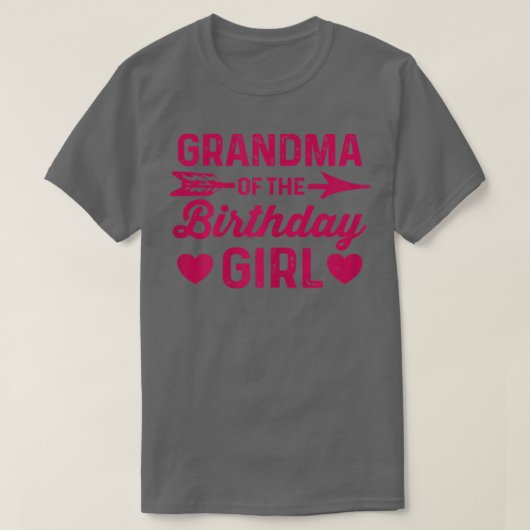 T-shirt Filles Petite-fille Anniversaire Grand-mère Annive (Design devant)