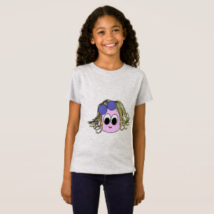T-Shirt Filles Pieuvre Nuances Violet Frais