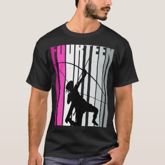 T-shirt Filles Pinky Archer 14e Anniversaire Archer de la