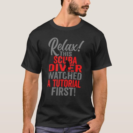 T-shirt Filles Plongeur Scuba Tutoriel à regarder Première (Devant)