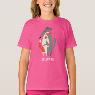 T-shirt filles Podenco et Galgo customisées
