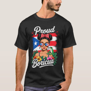 T-shirt Filles Porto Ricaines Boricua Porto Rico Patrimoin